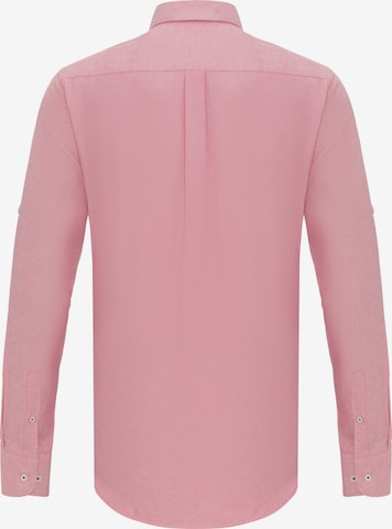 Coupe regular Chemise 'Erling' DENIM CULTURE en rose