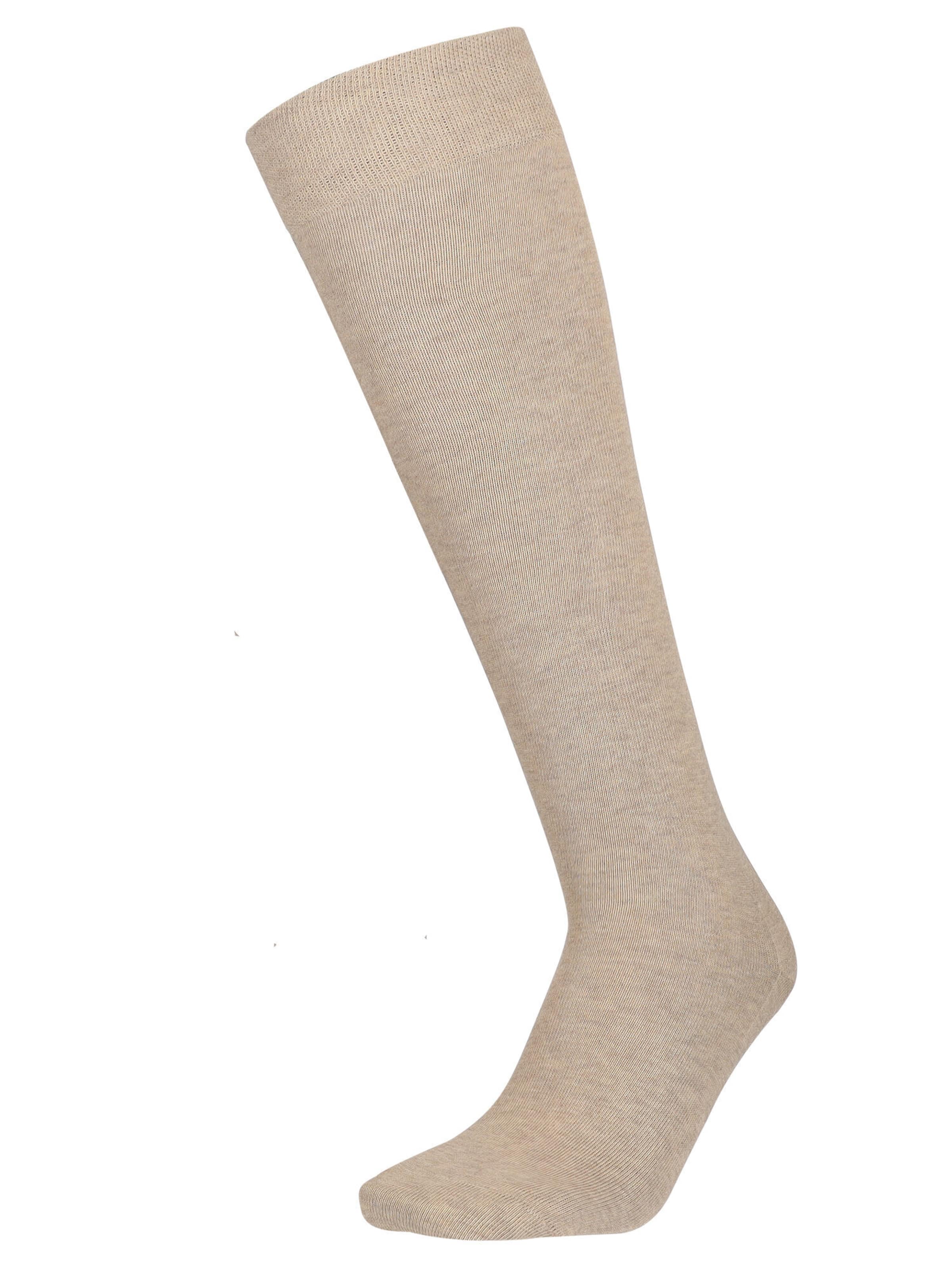 Chaussettes montantes Hudson en beige : devant