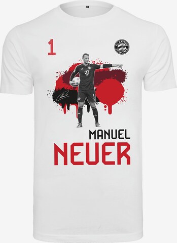 FC BAYERN MÜNCHEN Shirt 'Manuel Neuer' in White: front