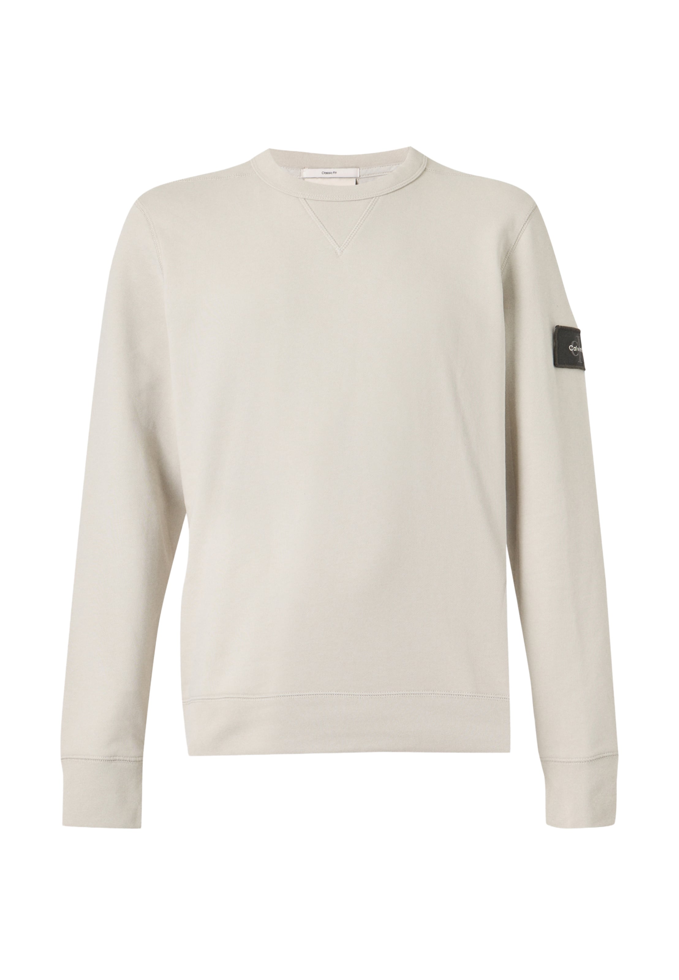 Bluză de molton de la Calvin Klein Jeans pe alb: față