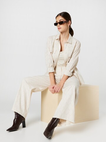 Guido Maria Kretschmer Women Wide Leg Hose 'Leslie' in Beige