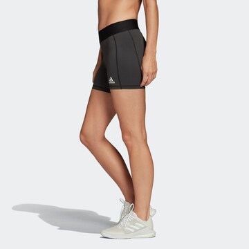 ADIDAS PERFORMANCE Skinny Workout Pants in Black