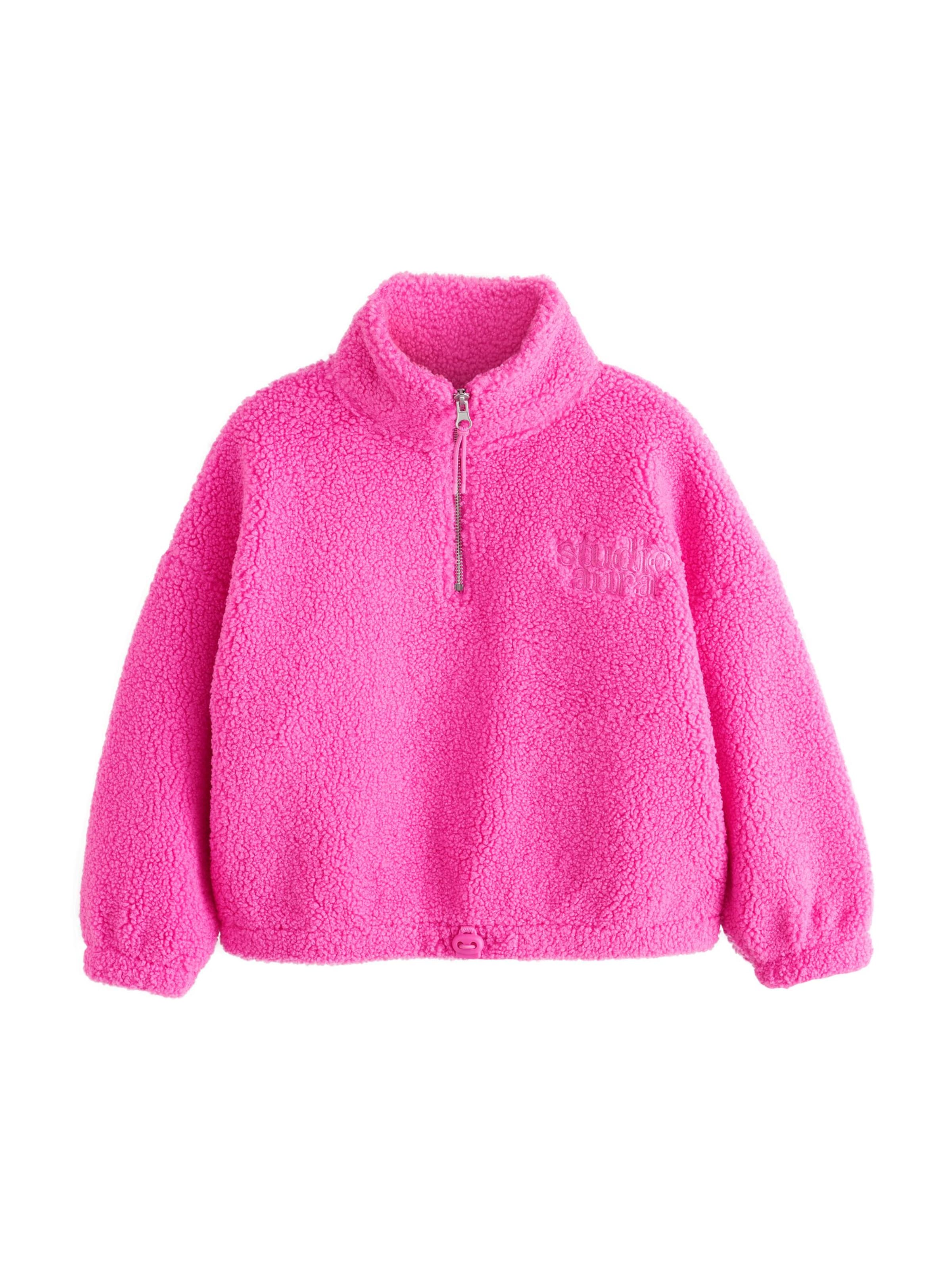 Next Fleece jacket in Pink: front