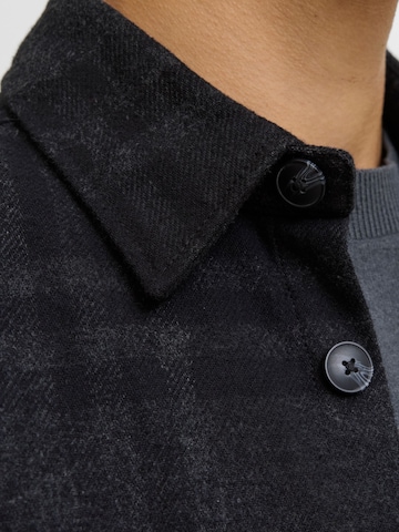 JACK & JONES Regular Fit Hemd in Schwarz
