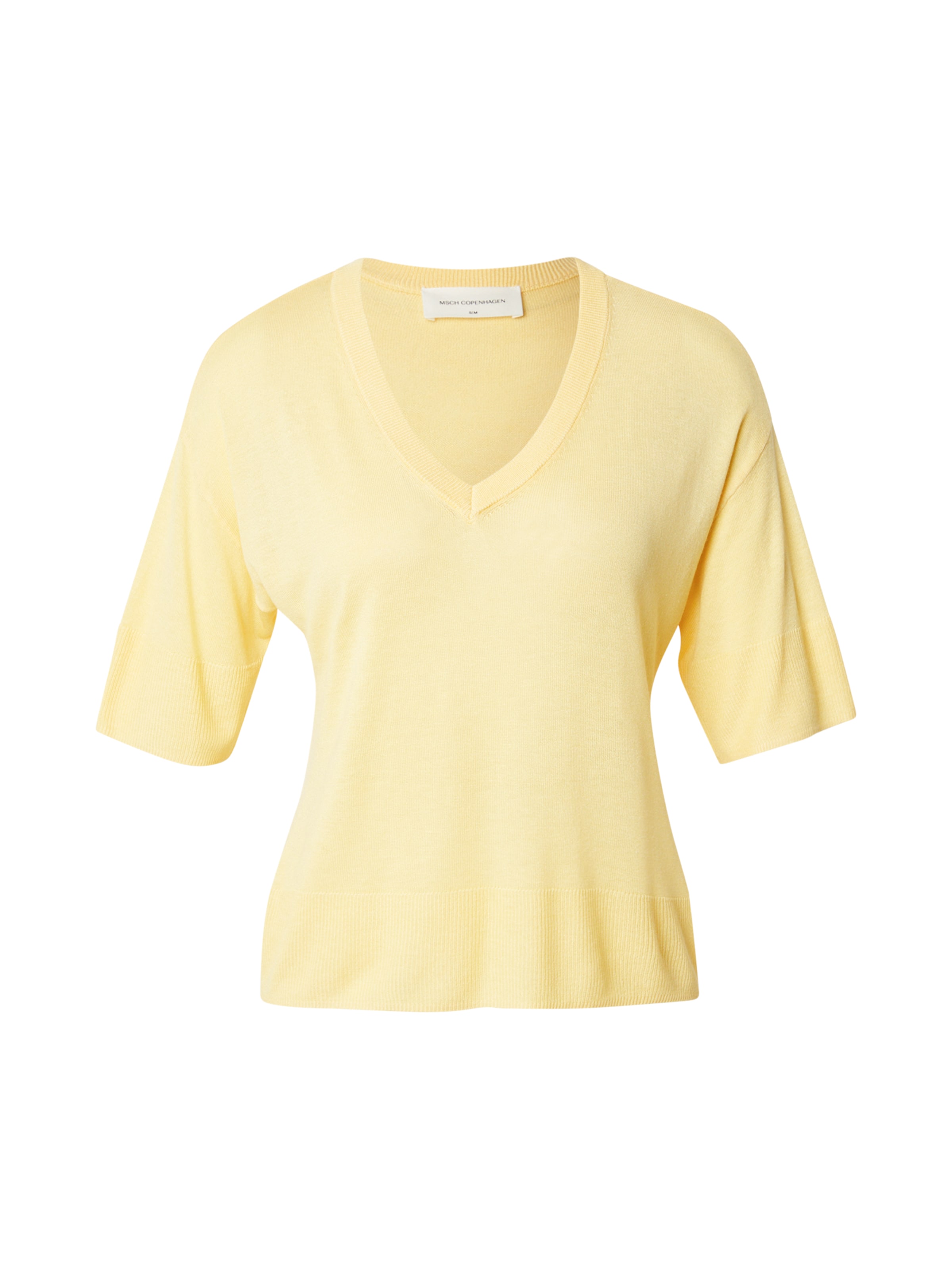 dzeltens MSCH COPENHAGEN Džemperis 'Rini Kobra': no priekšpuses