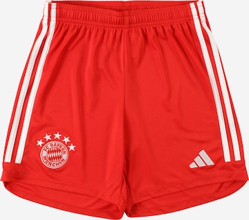 ADIDAS PERFORMANCE Sportbyxa 'FC Bayern 23/24 Home' i röd: framsida