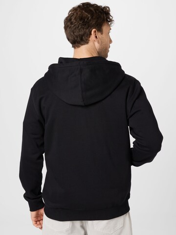 WEEKDAY Zip-Up Hoodie in Black