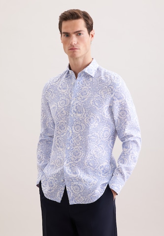 Coupe regular Chemise business SEIDENSTICKER en bleu : devant