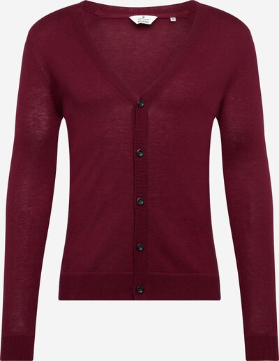TOM TAILOR Strickjacke in weinrot, Produktansicht
