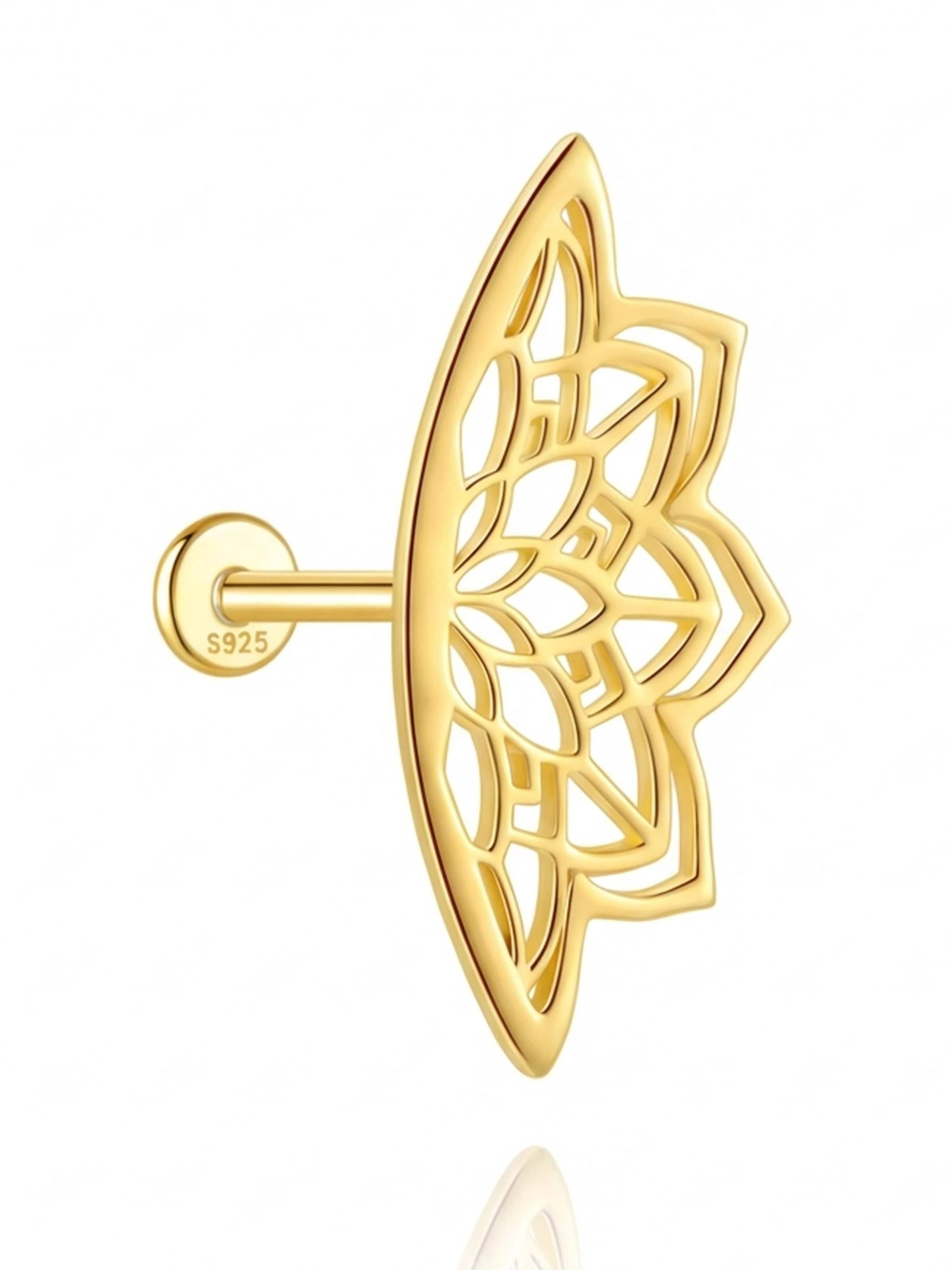 Kamiko Piercings 'Lotus Kiss' in Gold: front