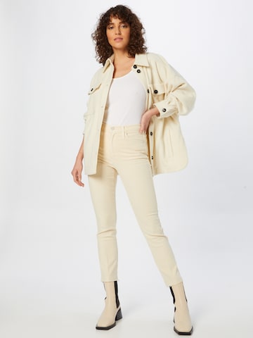 MOTHER Regular Jeans in Beige