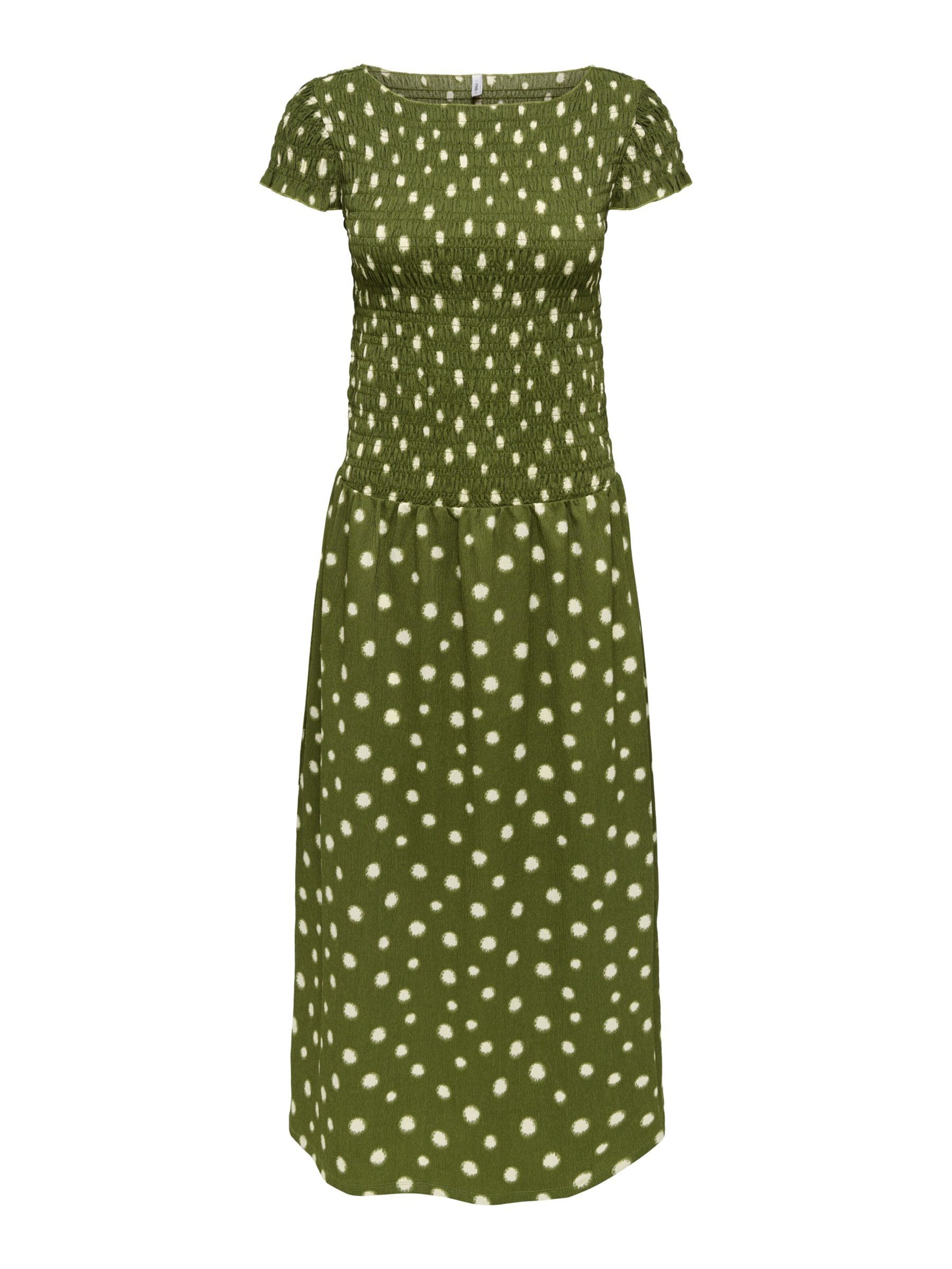 ONLY Robe d’été 'ONLMolly' en olive / blanc, Vue avec produit