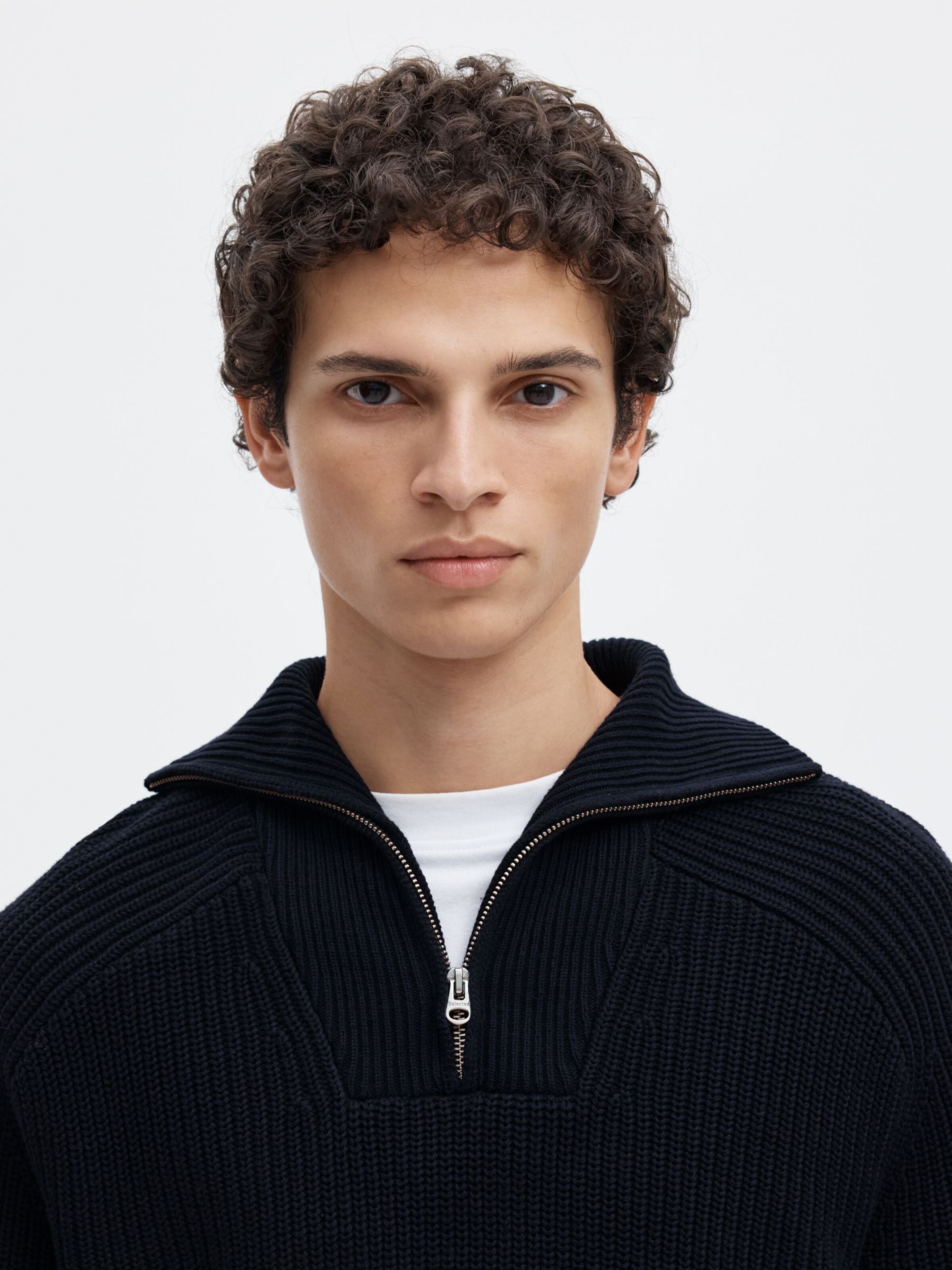 SELECTED Pullover i blå