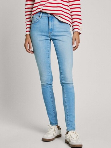 Pepe Jeans Slimfit Jeans in Blauw: voorkant
