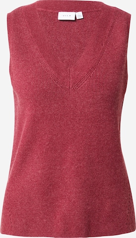 VILA Gebreide bodywarmer 'Ril' in Rood: voorkant