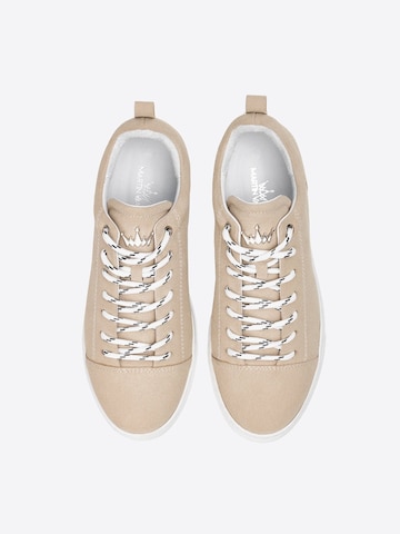 MARTIN VALEN Platform trainers in Beige