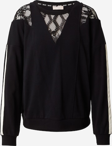 melns Liu Jo Sportisks džemperis: no priekšpuses