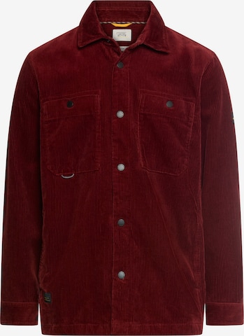 CAMEL ACTIVE Cord Overshirt mit Druckknöpfen in Rot: Vorderseite