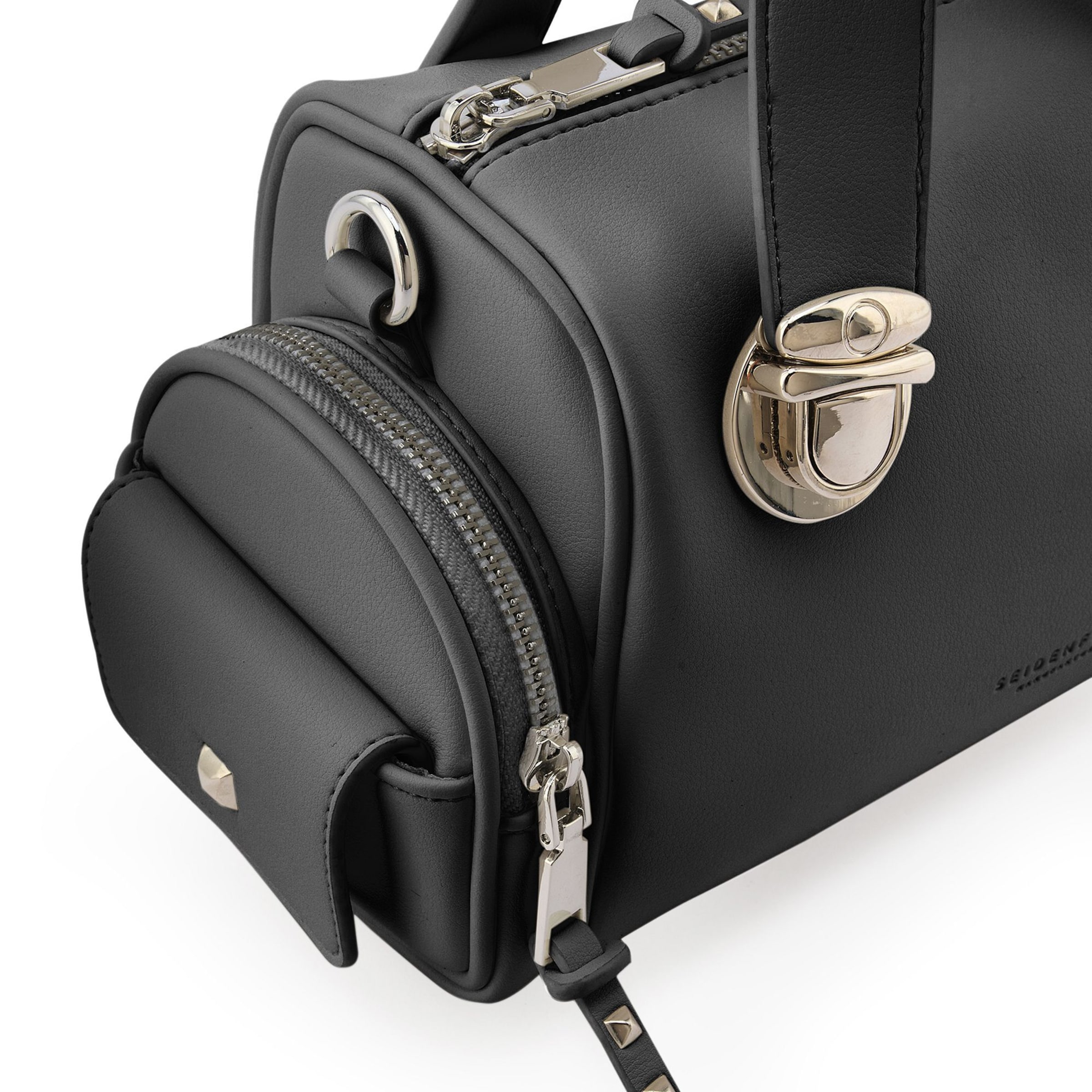 Seidenfelt Handtas 'Jokela' in Zwart