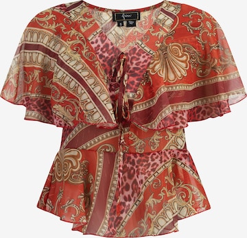 faina Blouse in Rood: voorkant