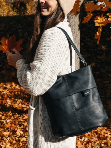 ZWEI Handtasche 'MADEMOISELLE.M M12' in Schwarz