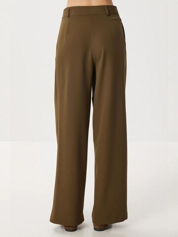 Wide Leg Pantalon à pince Happiness İstanbul en vert