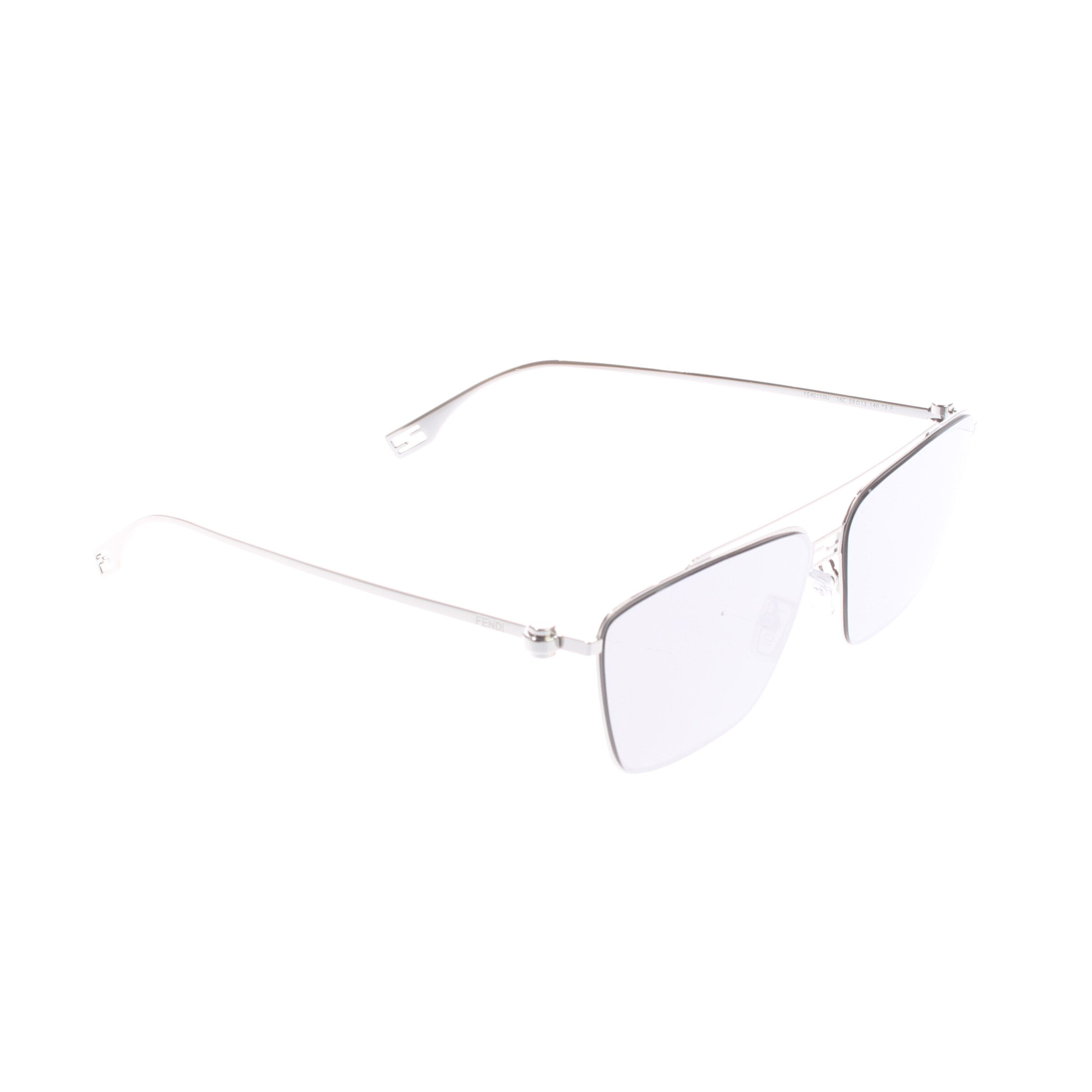 Fendi Sonnenbrille One Size in Silber: Vorderseite