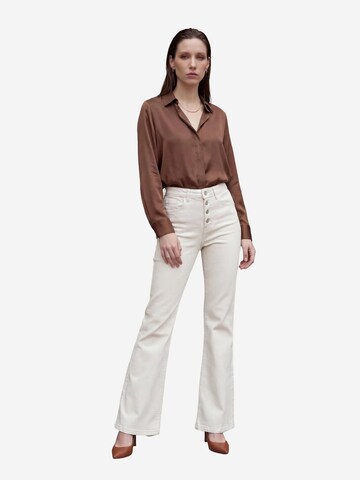 My fashion Boot cut Jeans in White: front
