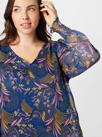 Zizzi Bluse 'OLIVIA' in Blau