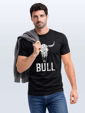 Neverless Shirt 'Bull' in Black