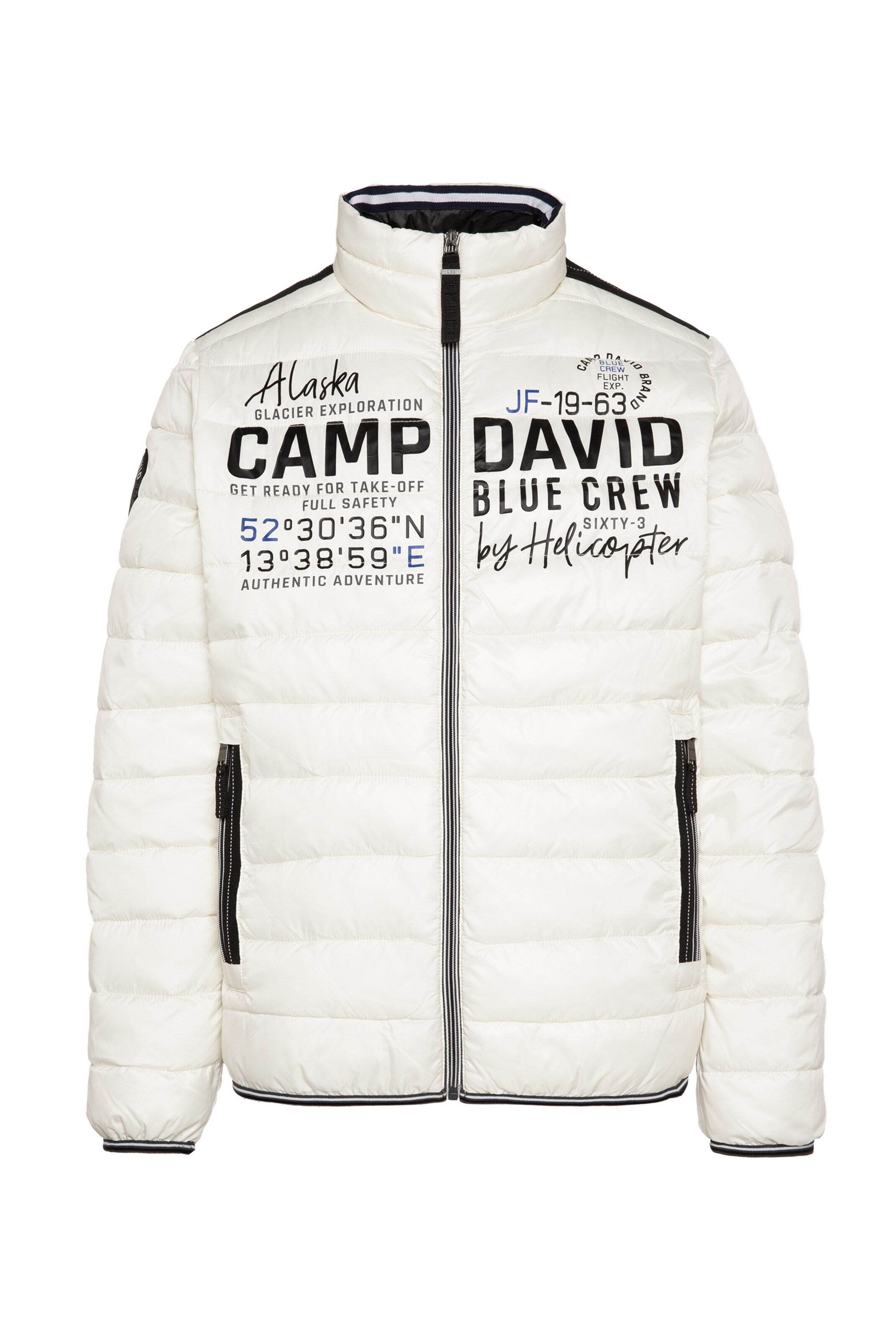 CAMP DAVID Between-Season Jacket in Grey: front