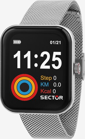 SECTOR Digital Watch in Silver: front