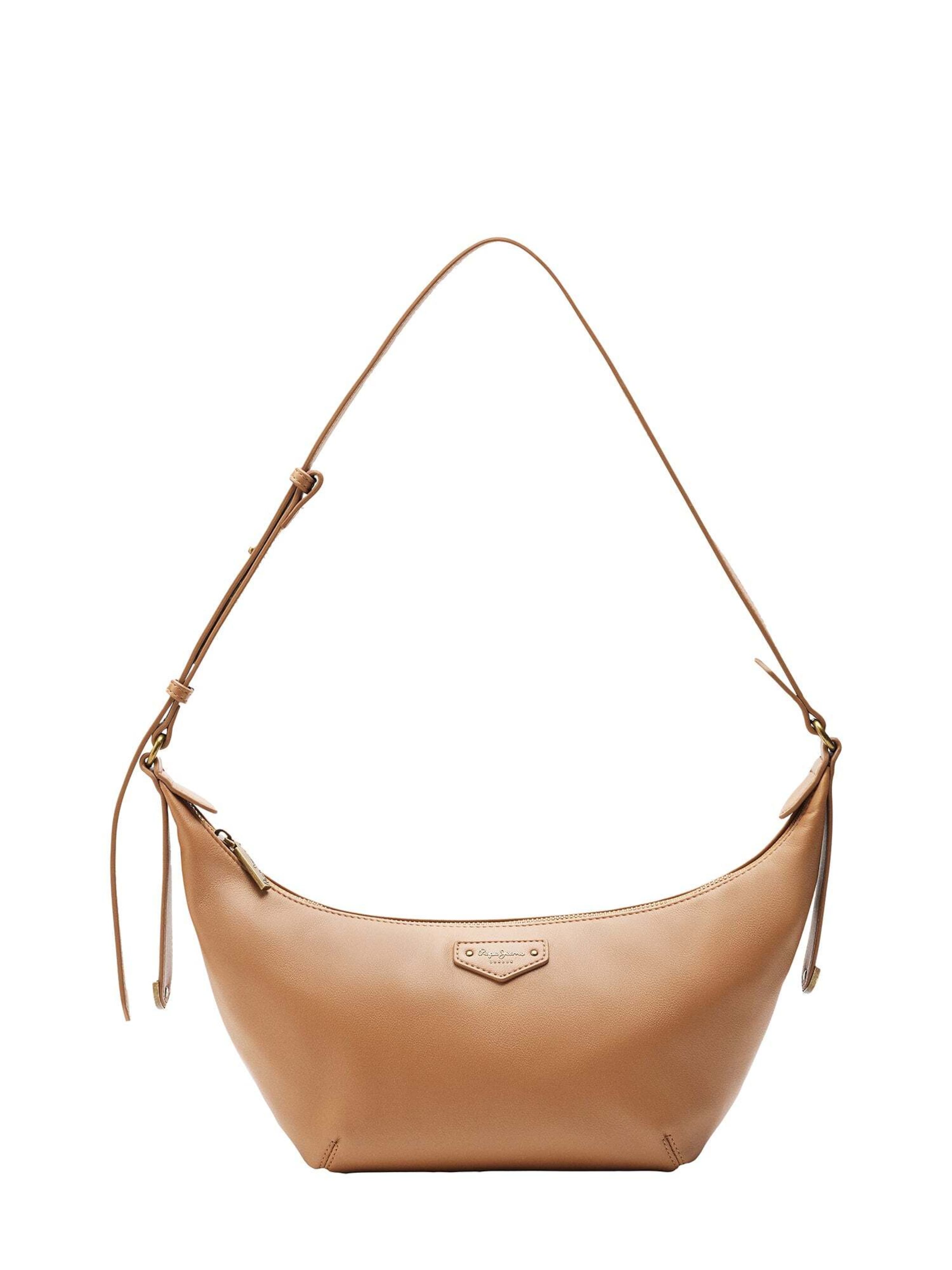Pepe Jeans Schultertasche 'Ines' in Braun: Vorderseite