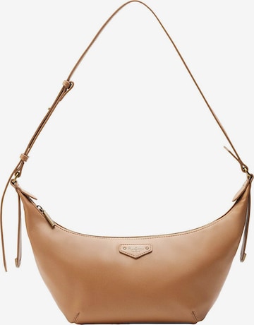 Pepe Jeans Schultertasche 'Ines' in Braun: Vorderseite