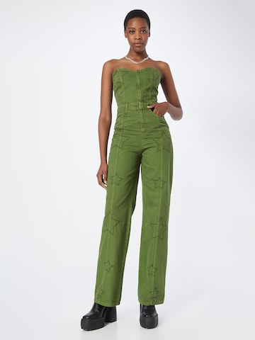 Nasty Gal Jumpsuit in Green: front