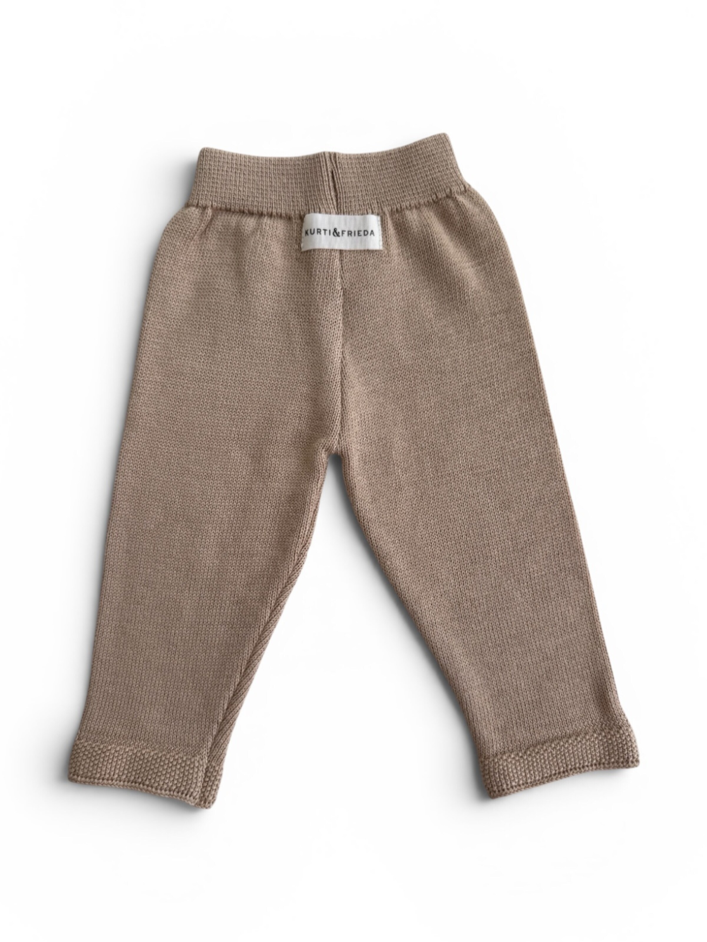 KURTI & FRIEDA Regular Leggings 'Knit' in Brown