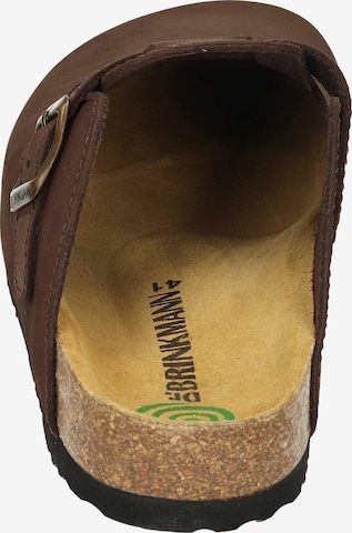DR. BRINKMANN Clogs 'Nerpio' in Braun: Vorderseite