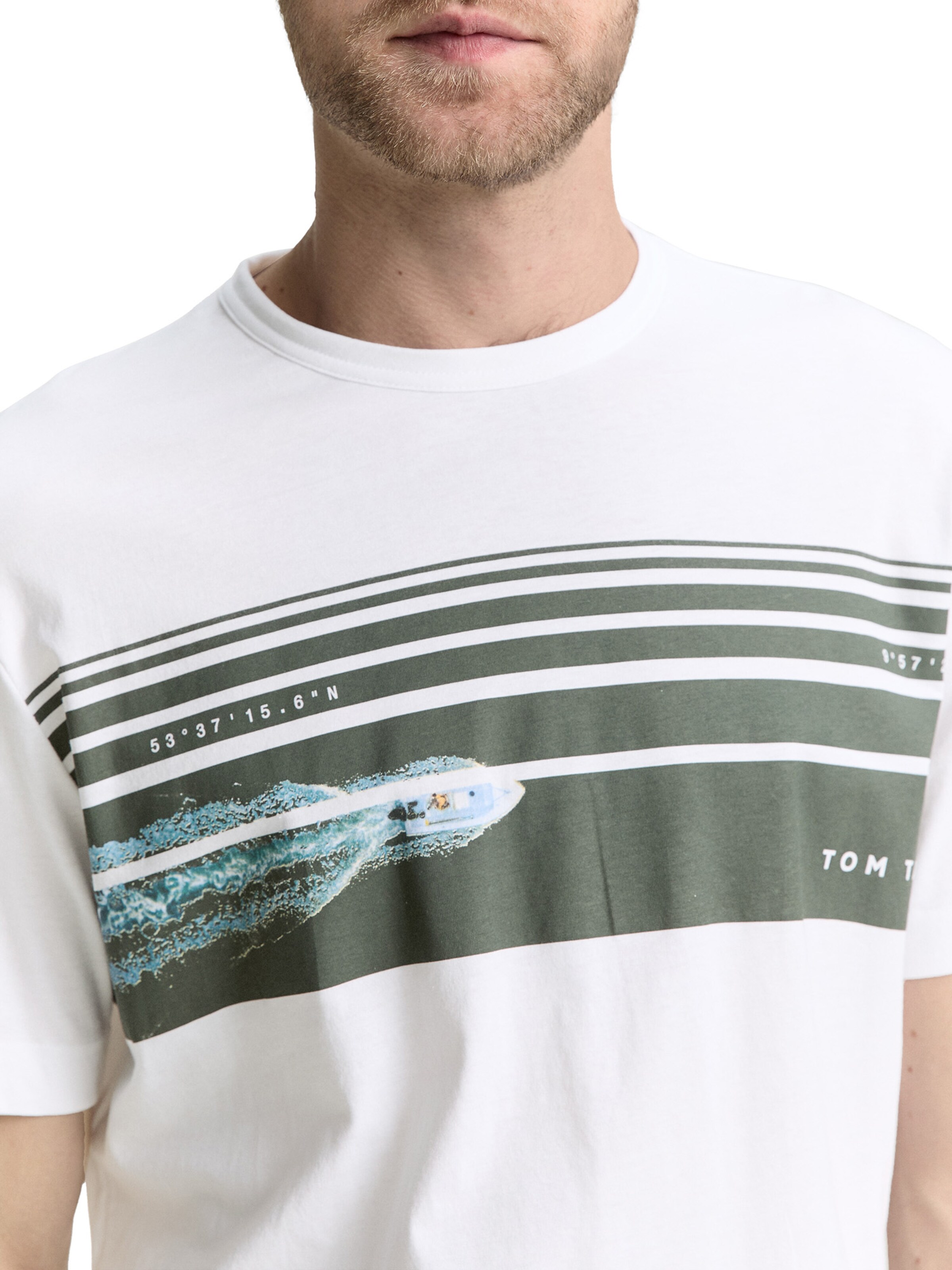 TOM TAILOR - Camiseta en blanco