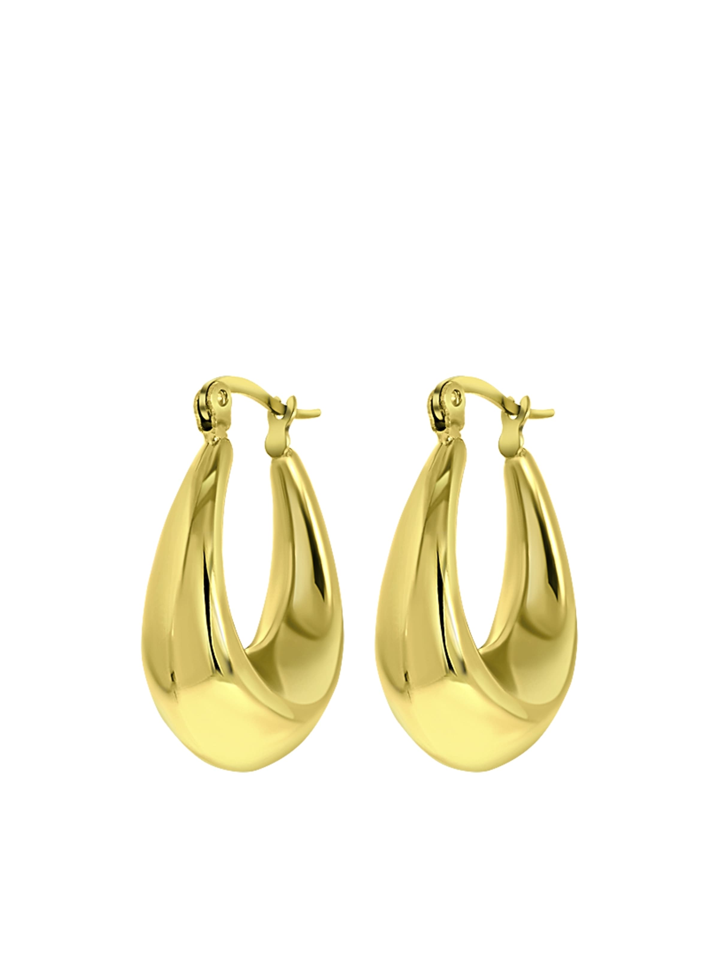 Lucardi Ohrringe in Gold: Vorderseite