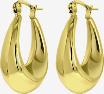 Boucles d'oreilles Lucardi en or : devant