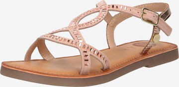 GIOSEPPO Sandals 'Sezana' in Gold: front