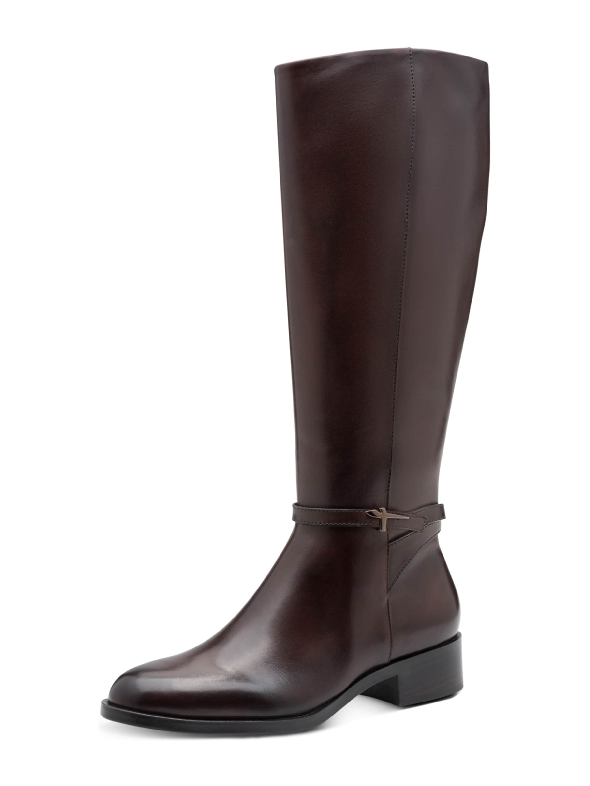 Cizme de la Tamaris pe maro: față