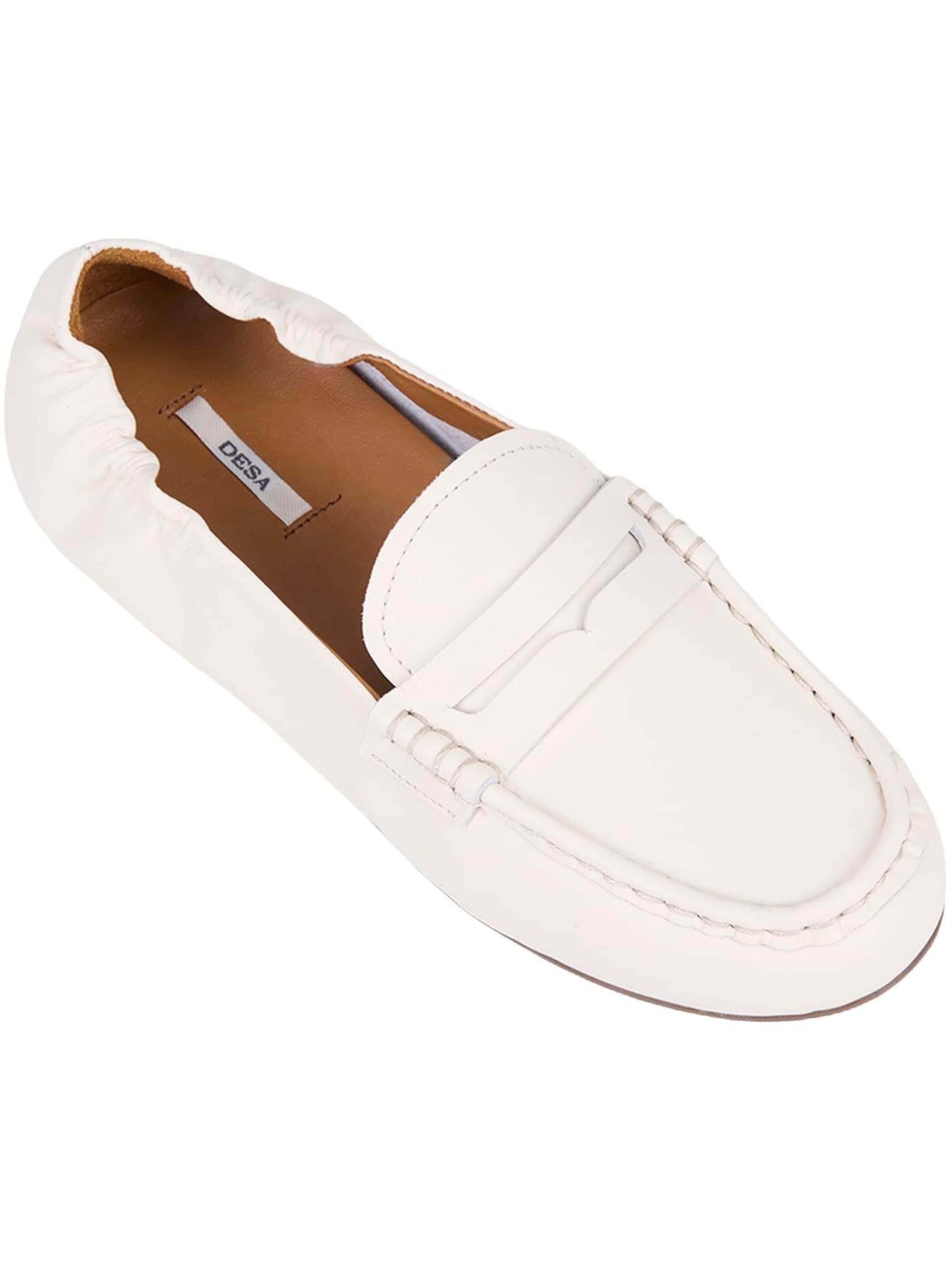 Mocassin 'Loafer' Desa en blanc