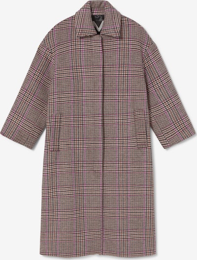 Demisezoninis paltas iš Lola Casademunt, spalva – rausvai pilka / purpurinė / juoda / balta, Prekių apžvalga