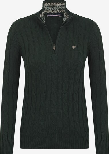 DENIM CULTURE Sweater ' KATARINA ' in Grey / Dark green, Item view