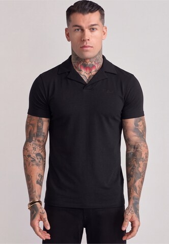 SikSilk Shirt in Zwart: voorkant