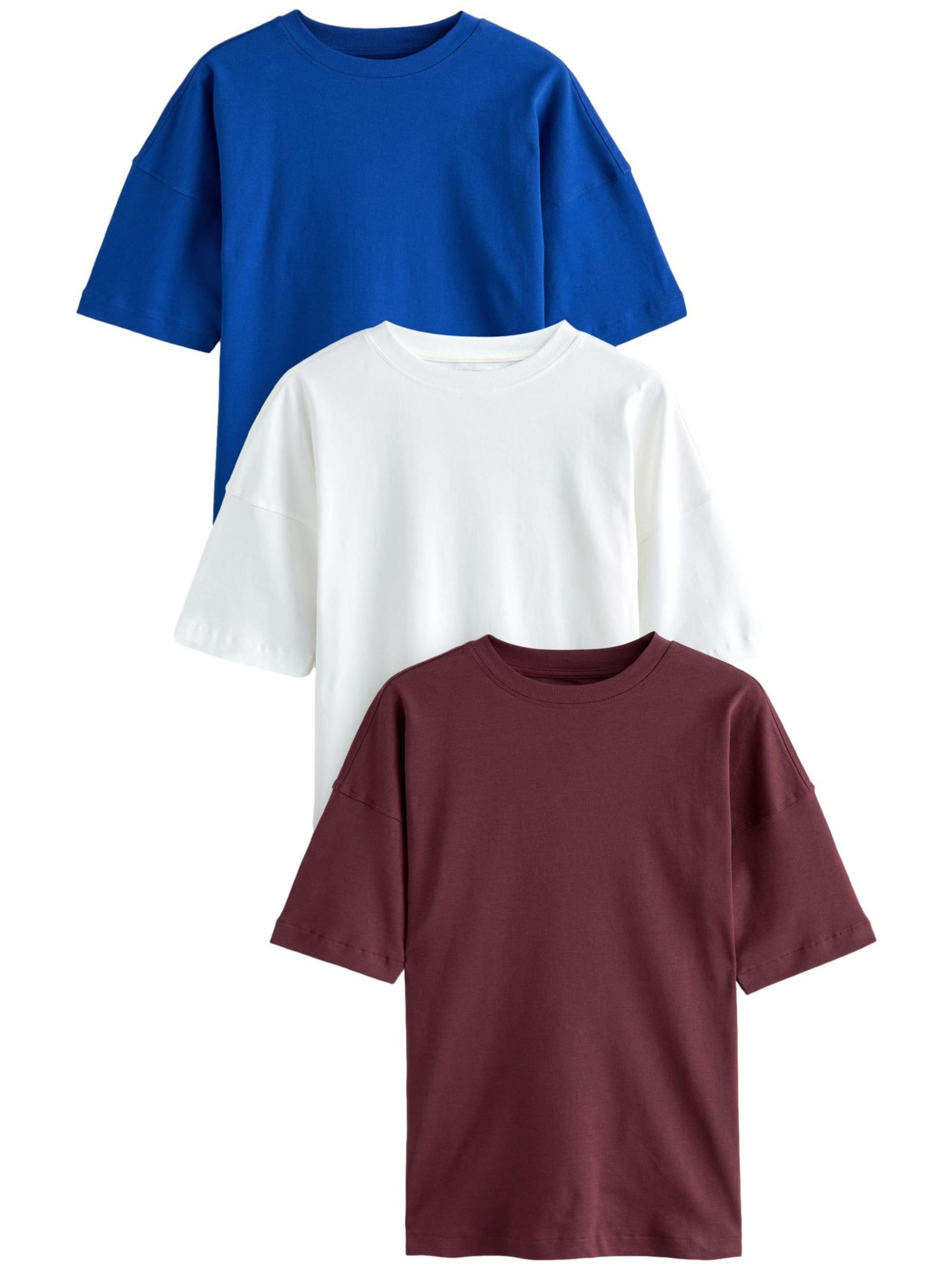 Next Oversized bluse i blå: forside