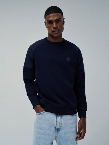 Salsa Jeans Sweatshirt in Blauw: voorkant