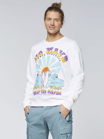 CHIEMSEE Sweatshirt in White: front