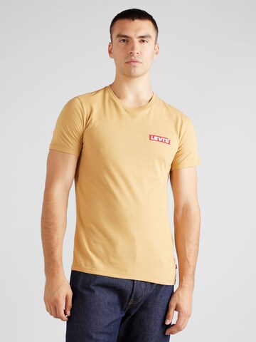 LEVI'S ® Shirt '2Pk Crewneck Graphic' in Yellow: front